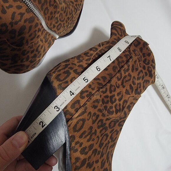 NEW Free People Brayden Western Boots Leopard Festival Cowgirl Country Women 7.5 - Picture 6 of 8